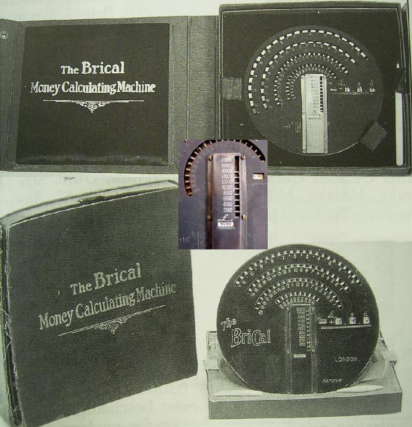 British Calculators BriCal With Subsidiary Vertical Slide Montage (Brekker and rechenwerkzeug.de)